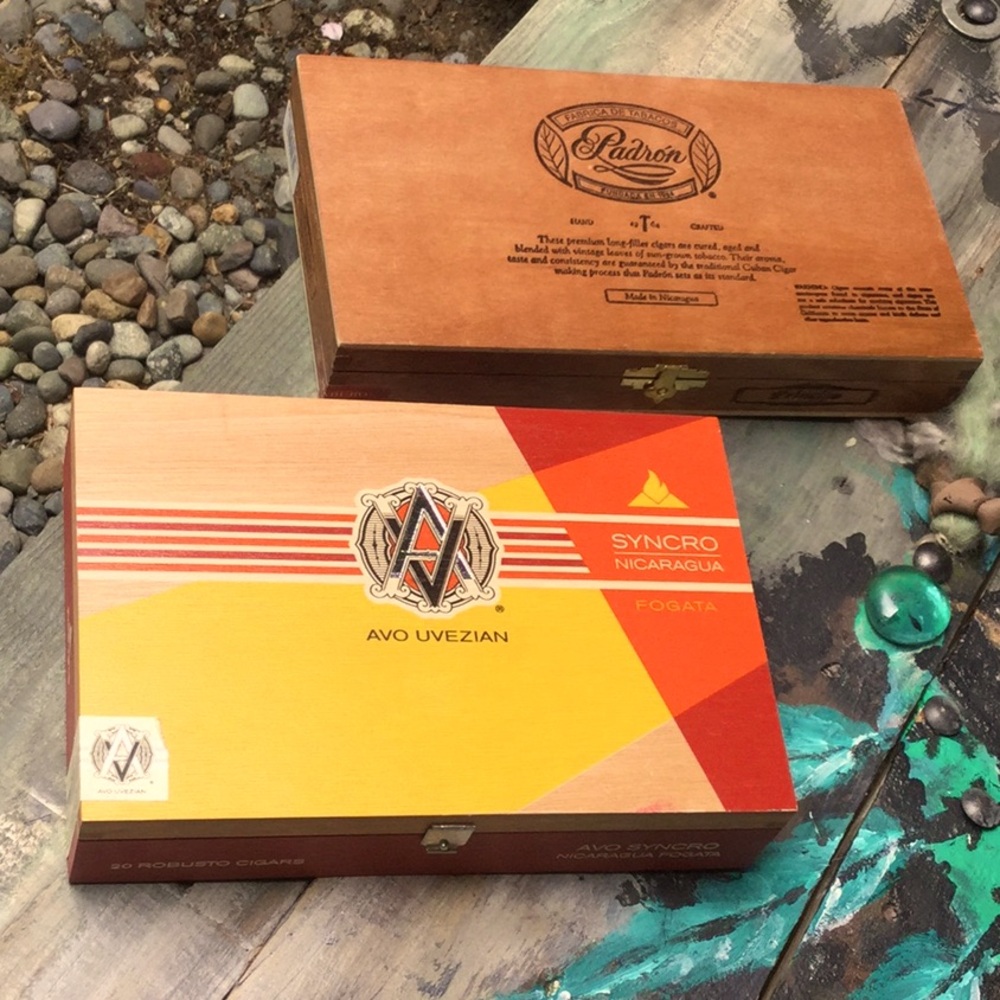 Cigar boxes craft decor farmer’s market display Upcycle sustainable storage